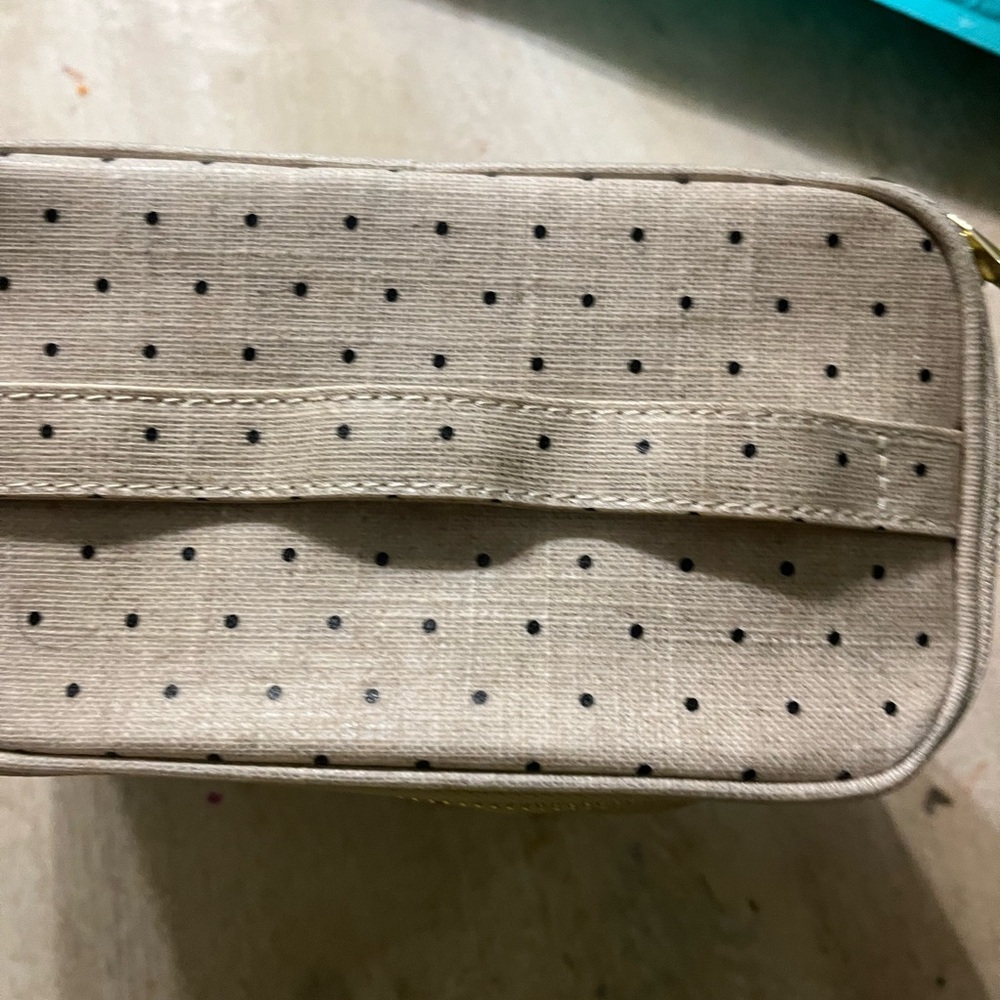 NWOT Kate Spade Cream and Black Polka Dot Lunch insulated Bag - Picture 2 of 6